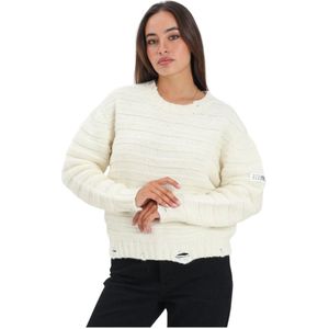 Maison Margiela, Dames, Truien, Beige, Maat: XS Wol,