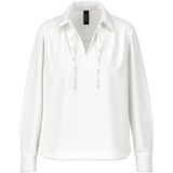 Marc Cain - Ramie Slip Blouse - Wit - Dames