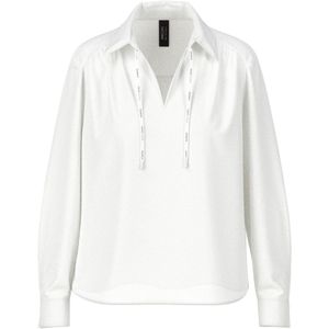 Marc Cain - Ramie Slip Blouse - Wit - Dames