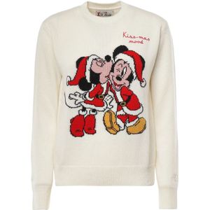 MC2 Saint Barth, Dames, Truien, Wit, Maat: S Wol,