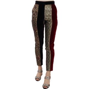 Dolce & Gabbana - Veelkleurige Broek - Slim-fit - Cropped