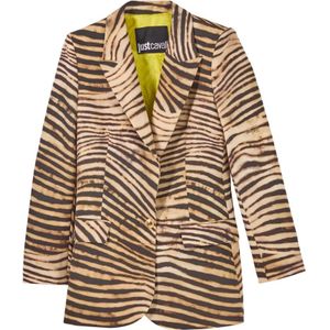 Just Cavalli, Dames, Jassen, Veelkleurig, Maat: XS Leer,