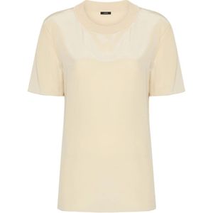 Joseph, Dames, Tops, Beige, Maat: XS Zijde,