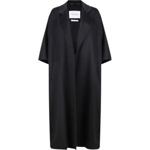 Max Mara, Dames, Mantels, Zwart, Maat: M