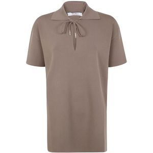 Max Mara, Dames, Truien, Bruin, Maat: M Viscose,
