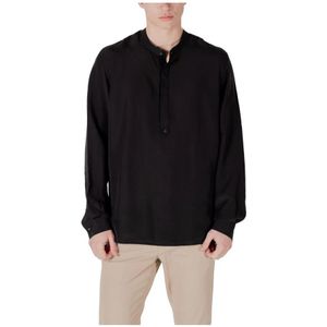 Antony Morato, Heren, Overhemden, Zwart, Maat: XS Linnen,