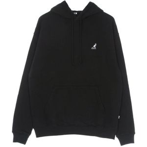Kangol, Heren, Sweatshirts & Hoodies, Zwart, Maat: S Katoen,
