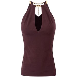 Elisabetta Franchi, Dames, Tops, Paars, Maat: L Viscose,