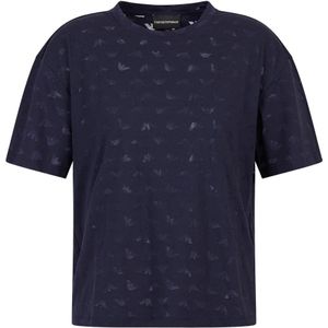 Emporio Armani, Dames, Tops, Blauw, Maat: XS