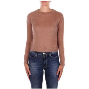 Max Mara Studio, Dames, Truien, Bruin, Maat: S Wol,