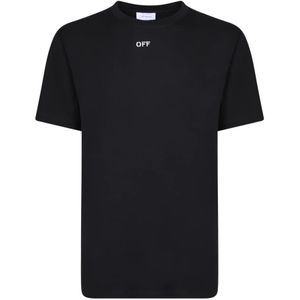 Off White, Heren, Tops, Zwart, Maat: L Katoen,