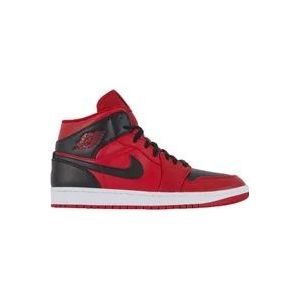 Nike Air Jordan 1 Mid Sneaker , Red , Heren , Maat: 49 1/2 EU