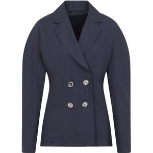 Givenchy, Dames, Jassen, Blauw, Maat: 2XS Wol,