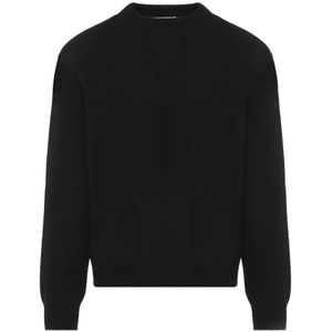 Jil Sander, Heren, Truien, Zwart, Maat: M Wol,