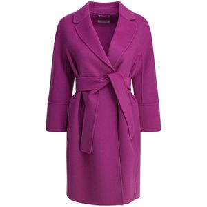 Max Mara, Dames, Mantels, Paars, Maat: S Wol,