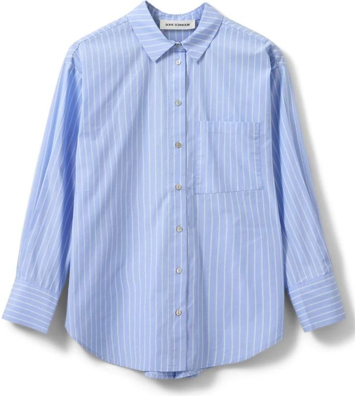 Sofie Schnoor - Blouse - Blauw - Gestreept patroon
