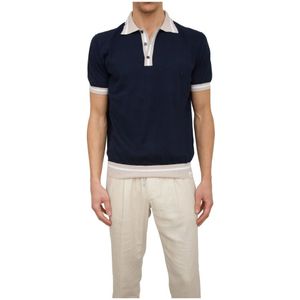 Peuterey, Heren, Tops, Blauw, Maat: S Katoen,