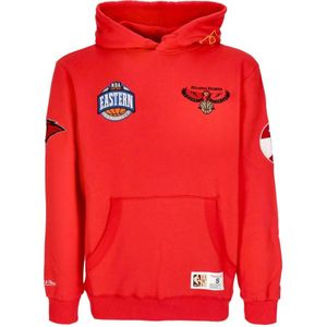 Mitchell & Ness, Heren, Sweatshirts & Hoodies, Rood, Maat: XL Fleece,