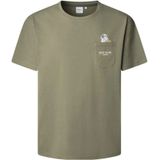 Pepe Jeans, Heren, Tops, Groen, Maat: L Katoen,