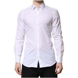 Dolce & Gabbana, Heren, Overhemden, Wit, Maat: 4XS Katoen,
