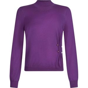 Liu Jo, Dames, Truien, Paars, Maat: S Wol,