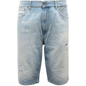 Dondup, Heren, Korte broeken, Blauw, Maat: W30 Katoen,