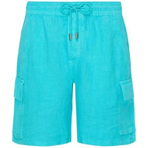 Vilebrequin, Heren, Korte broeken, Groen, Maat: S Linnen,