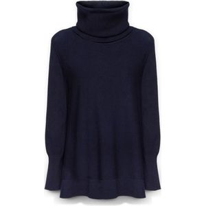 Elena Mirò, Dames, Truien, Blauw, Maat: XS Zijde,