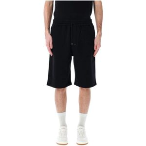 Saint Laurent - Cassandre Fleece Shorts - Korte Broeken - Zwart - 100% Katoen