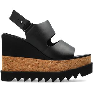 Stella McCartney, Dames, Schoenen, Zwart, Maat: 39 1/2 EU Leer,