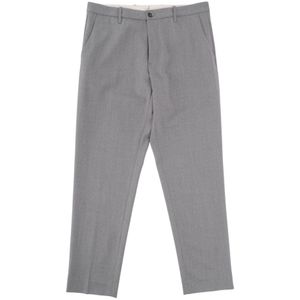 Nine In The Morning, Heren, Broeken, Grijs, Maat: S Wol,