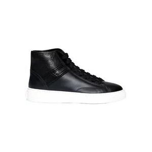 Hogan Hoge enkelsneakers voor vrouwen , Black , Dames , Maat: 37 EU