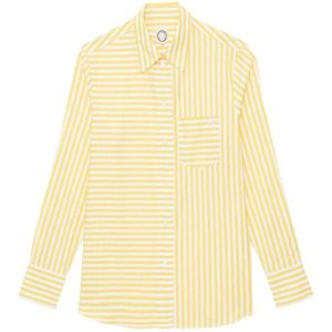 Ines de la Fressange Paris, Dames, Blouses & Shirts, Geel, Maat: S Katoen,