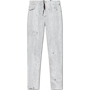 Dsquared2, Heren, Jeans, Wit, Maat: XL Katoen,