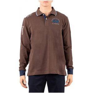 La Martina, Heren, Tops, Bruin, Maat: L Katoen,