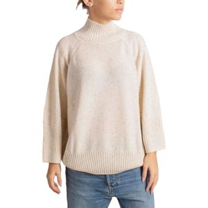 Paolo Fiorillo Capri, Dames, Truien, Beige, Maat: XS Leer,