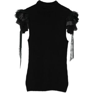 Alberta Ferretti, Dames, Truien, Zwart, Maat: XS