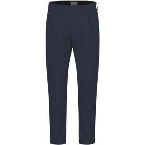 DRYKORN - CHASY - Herenbroek - Katoenmix met Wol - Recht Model - Persplooien - Elastische Band - Steekzakken