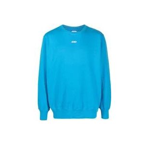 Autry Blauwe Creweck Katoenen Sweatshirt , Blue , Heren , Maat: XL
