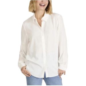 NAF Naf, Dames, Blouses & Shirts, Wit, Maat: XS Leer,