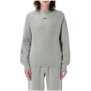 Nike, Heren, Sweatshirts & Hoodies, Grijs, Maat: XL Katoen,