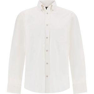 Boggi Milano - Digital Only B Oxford - Katoenen Overhemd - Wit