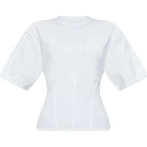 Alexander McQueen, Dames, Tops, Wit, Maat: XS Katoen,