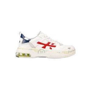 Premiata Unieke Witte Sneakers met Kleurrijke Details , White , Heren , Maat: 45 EU