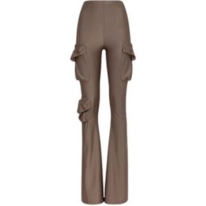 F**k, Dames, Broeken, Bruin, Maat: S Synthetisch,