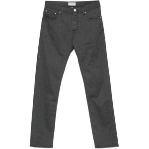 Jacob Cohën, Heren, Broeken, Blauw, Maat: W33 Katoen,