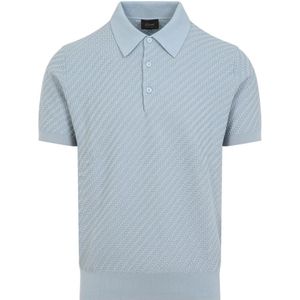 Brioni, Heren, Tops, Blauw, Maat: S Katoen,