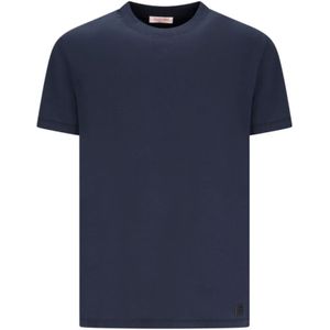 Valentino Garavani, Heren, Tops, Blauw, Maat: M Katoen,
