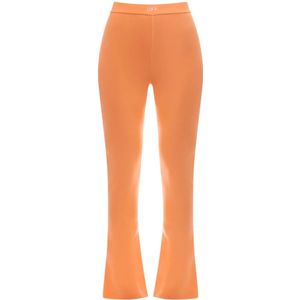 Off White, Dames, Broeken, Oranje, Maat: XS Nylon,