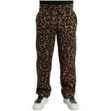 Dolce & Gabbana, Heren, Broeken, Bruin, Maat: S Katoen,